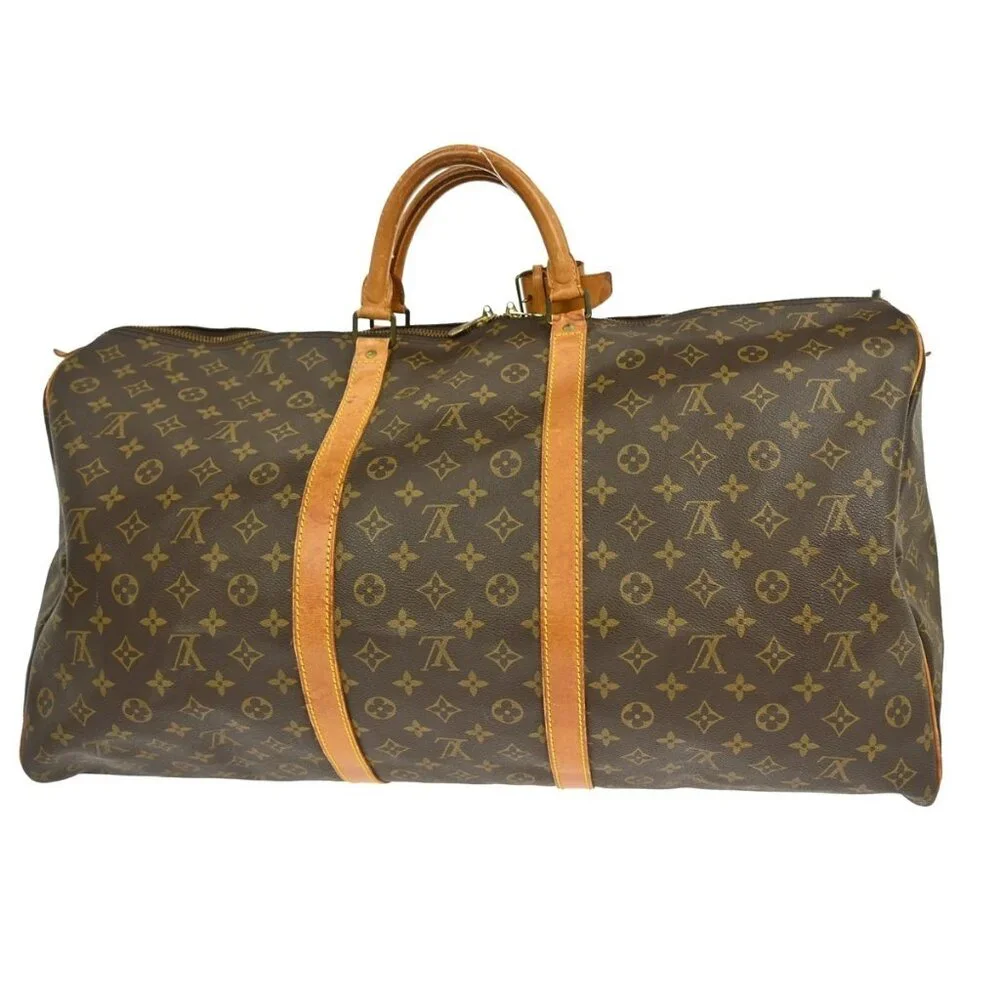 BUYIT LOUIS VUITTON KEEPALL 60 TRAVEL HANDBAG MONOGRAM M41422 MI874 NQ01669 - Picture 13 of 16